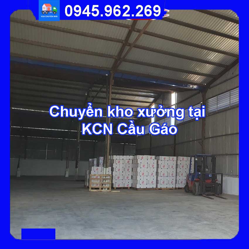 Dịch vụ chuyển kho xưởng trọn gói tại KCN Cầu Gáo huyện Đan Phượng