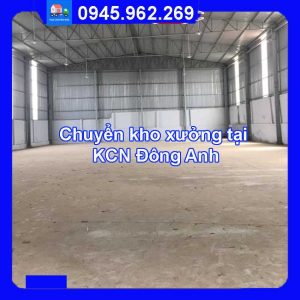 Dịch vụ chuyển kho xưởng trọn gói tại KCN Đông Anh quận Đông Anh