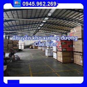 Dịch vụ chuyển kho xưởng trọn gói tại đường Cầu Diễn quận Bắc Từ Liêm