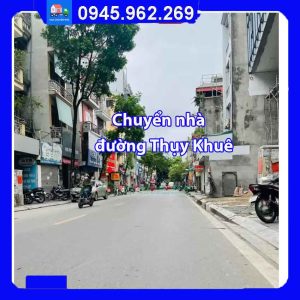 Chuyển nhà trọn gói tại đường Thụy Khuê