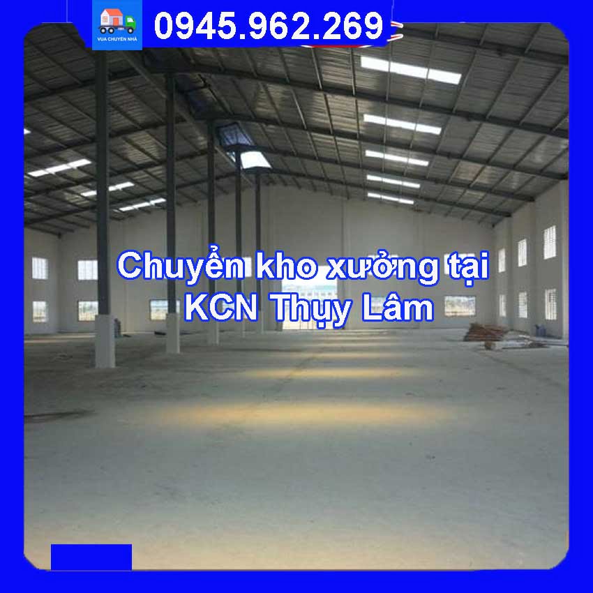Dịch vụ chuyển kho xưởng trọn gói tại KCN Thụy Lâm quận Đông Anh