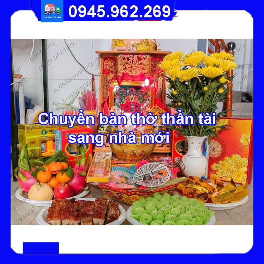 chuyển bàn thờ thần tài sang nhà mới